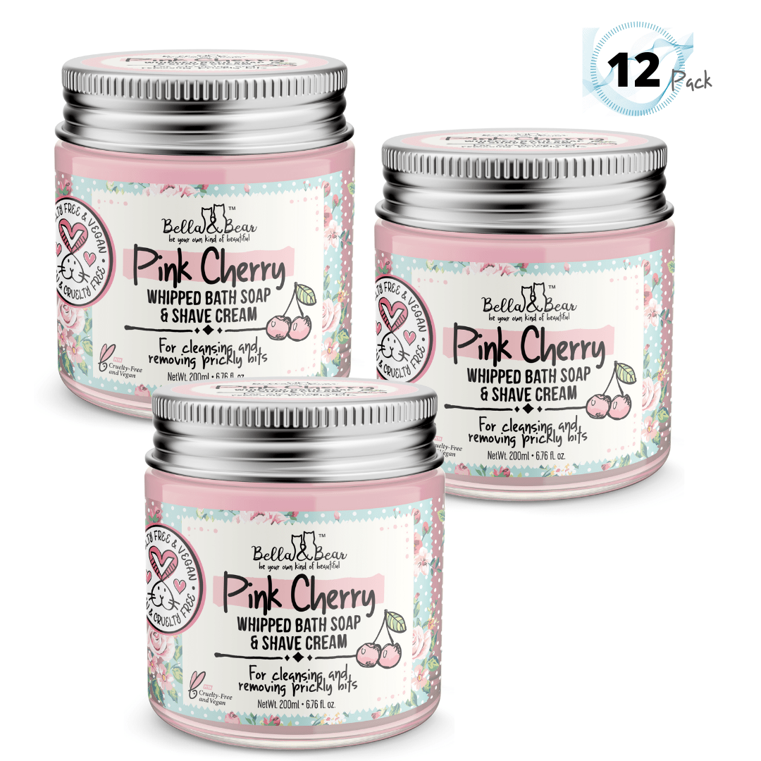 Pink Cherry Whipped Bath Soap & Shave Cream 6.7oz