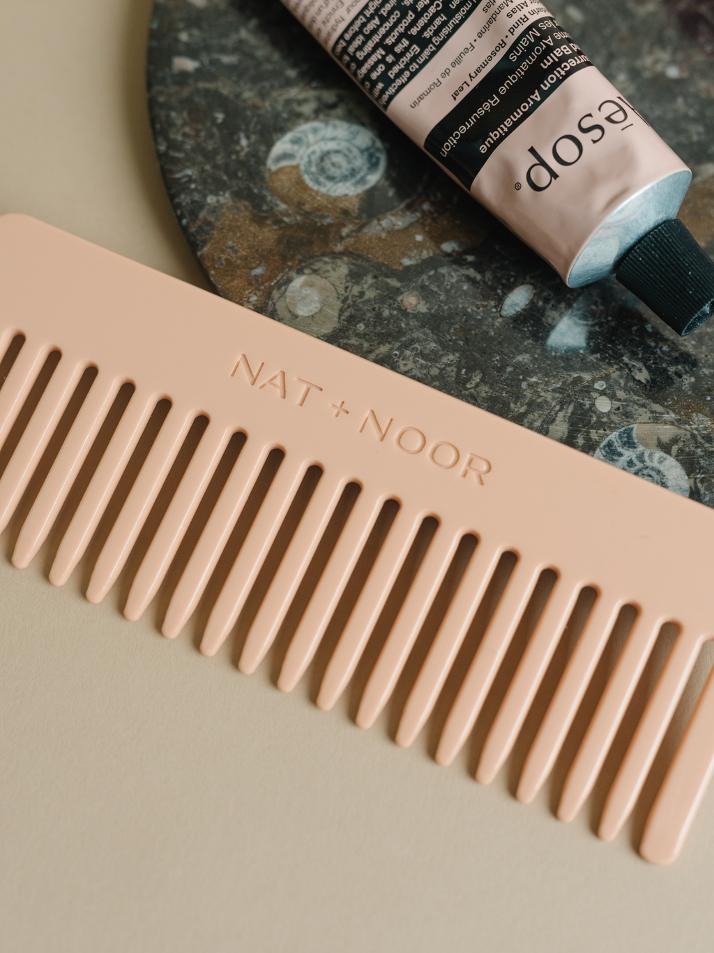 Wide Tooth Comb - Petal