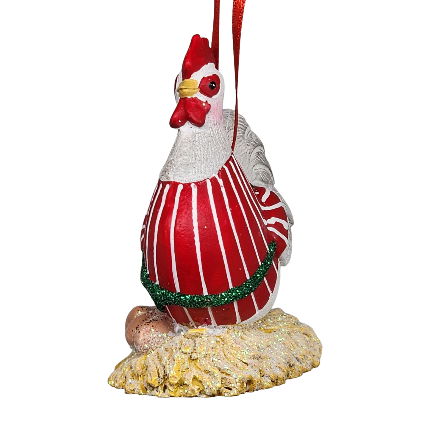 Charming Hen on Nest Ornament