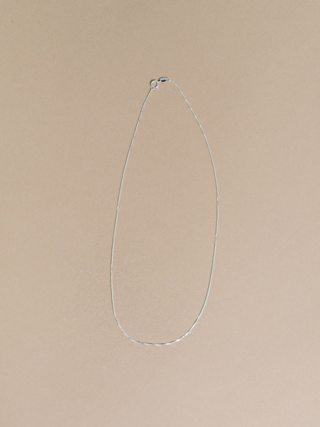 Delicate Staple Box Chain - Silver