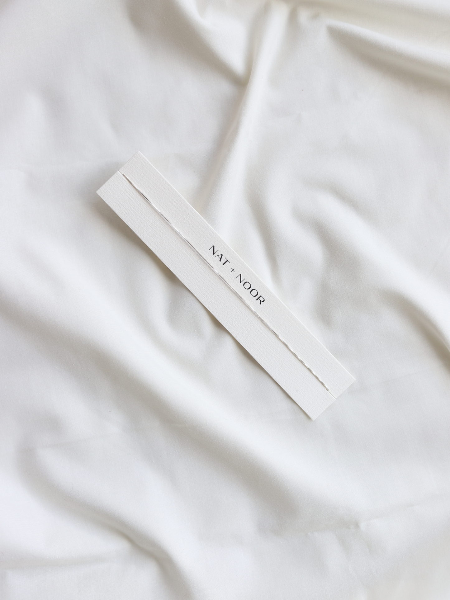 Delicate Staple Box Chain - Silver