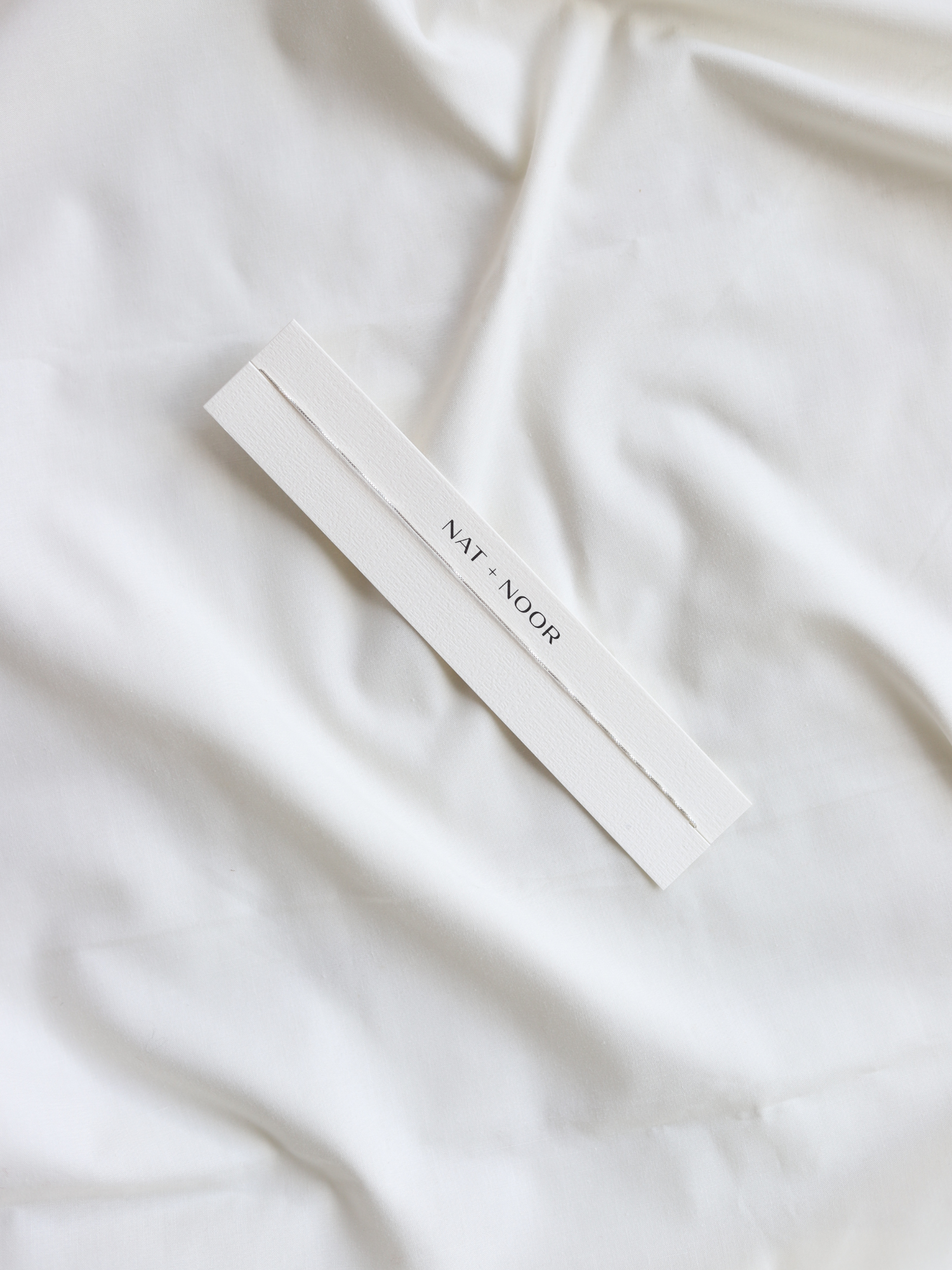 Delicate Staple Box Chain - Silver