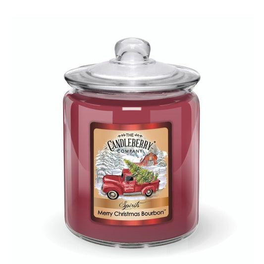 SPIRITS - Merry Christmas Bourbon™, 3 - Wick, Candy Jar Candle