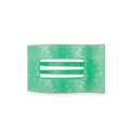 Spring Splash Medium Flat Rectangle Hair Clip | TELETIES 3.75" Nearly Unbreakable Green Claw Clip