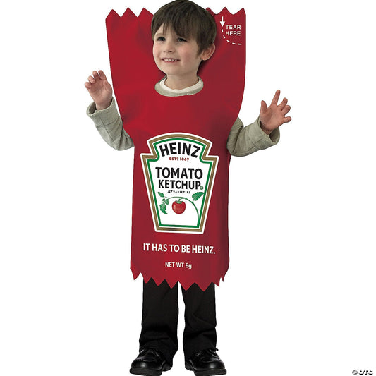 Toddler Heinz Ketchup Packet Costume 3T-4T