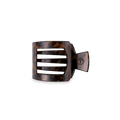Tortoise Small Flat Square Hair Clip | TELETIES 3.4" Nearly Unbreakable Tortoise Shell Claw Clip