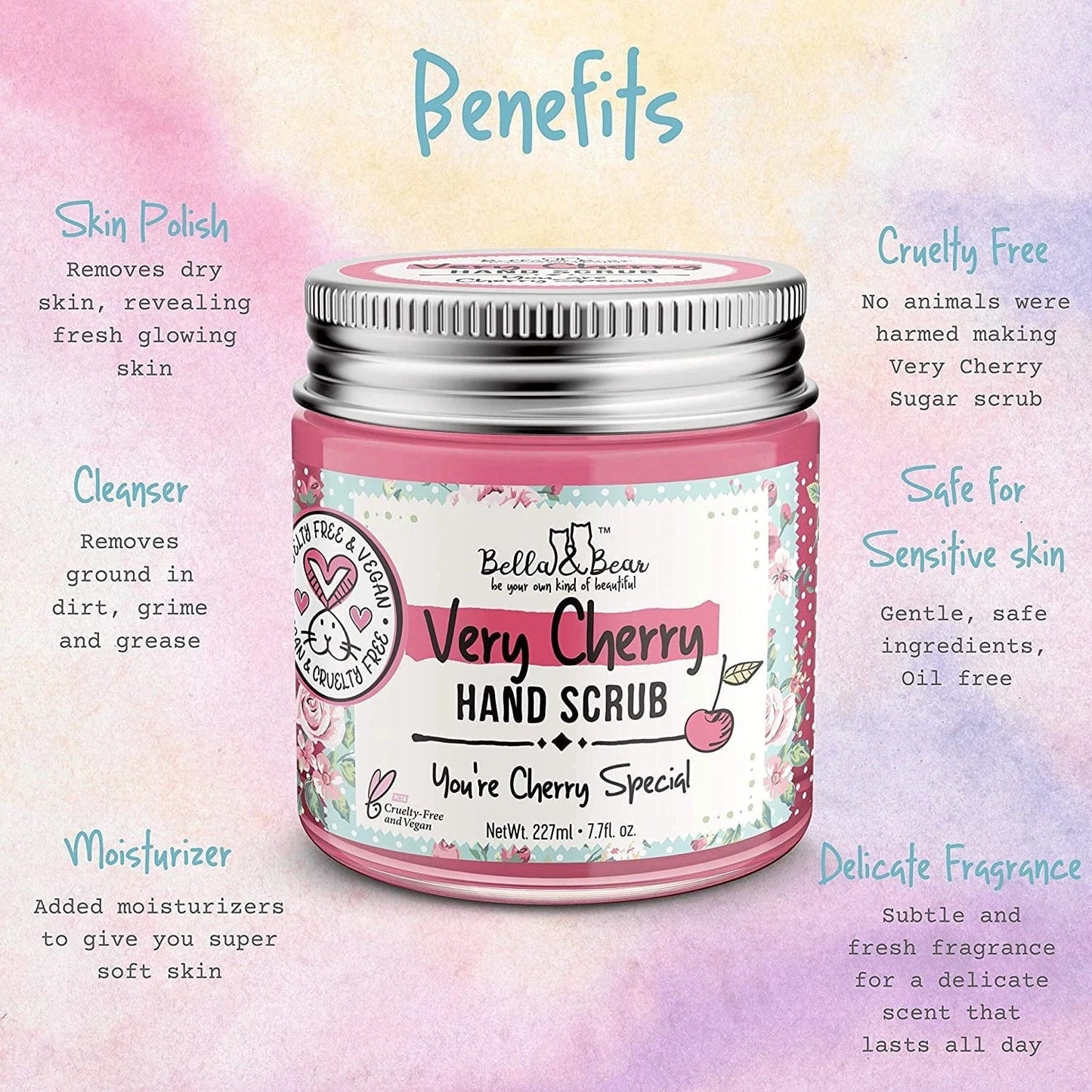Very Cherry Hand Scrub 6.7oz