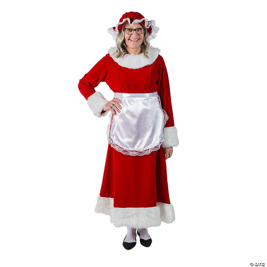 Women's Regal Red Velvet Mrs. Claus Costume - Large 12-14
